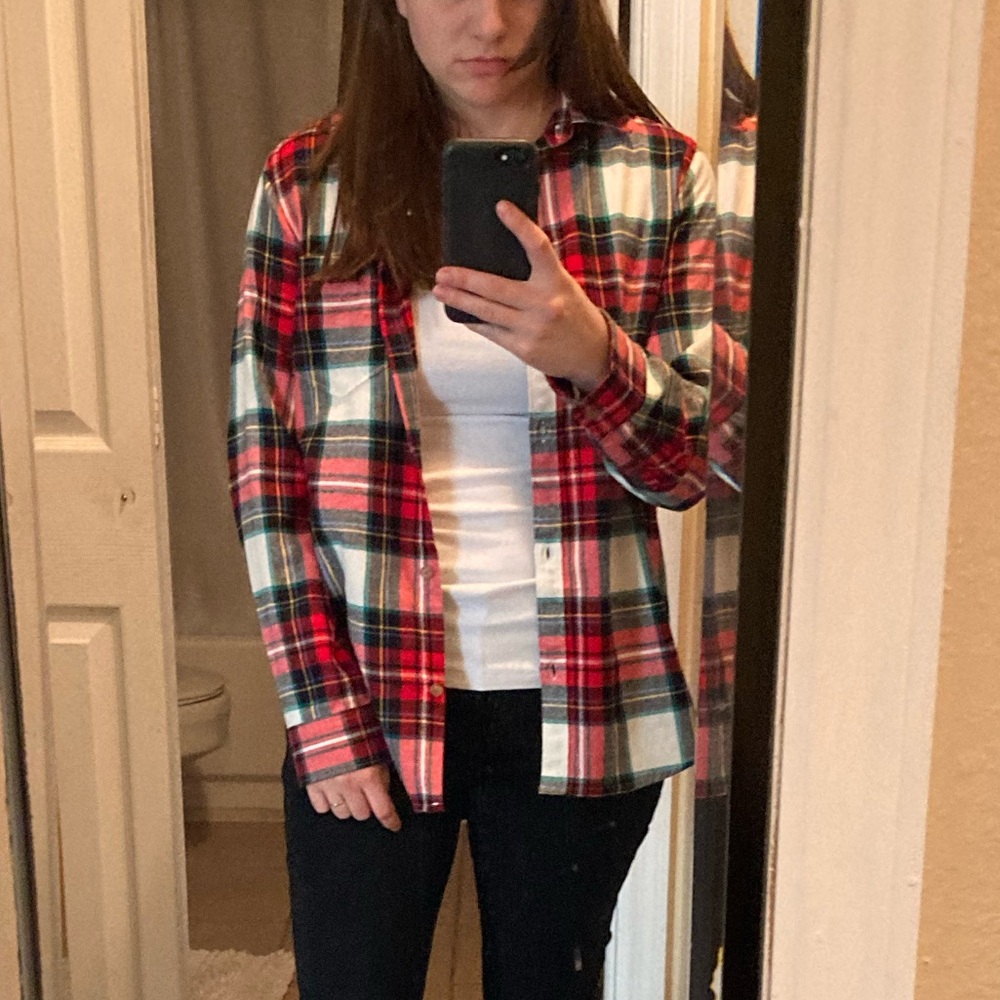 Old Navy Plaid Fall Flannel Button Down Shirt